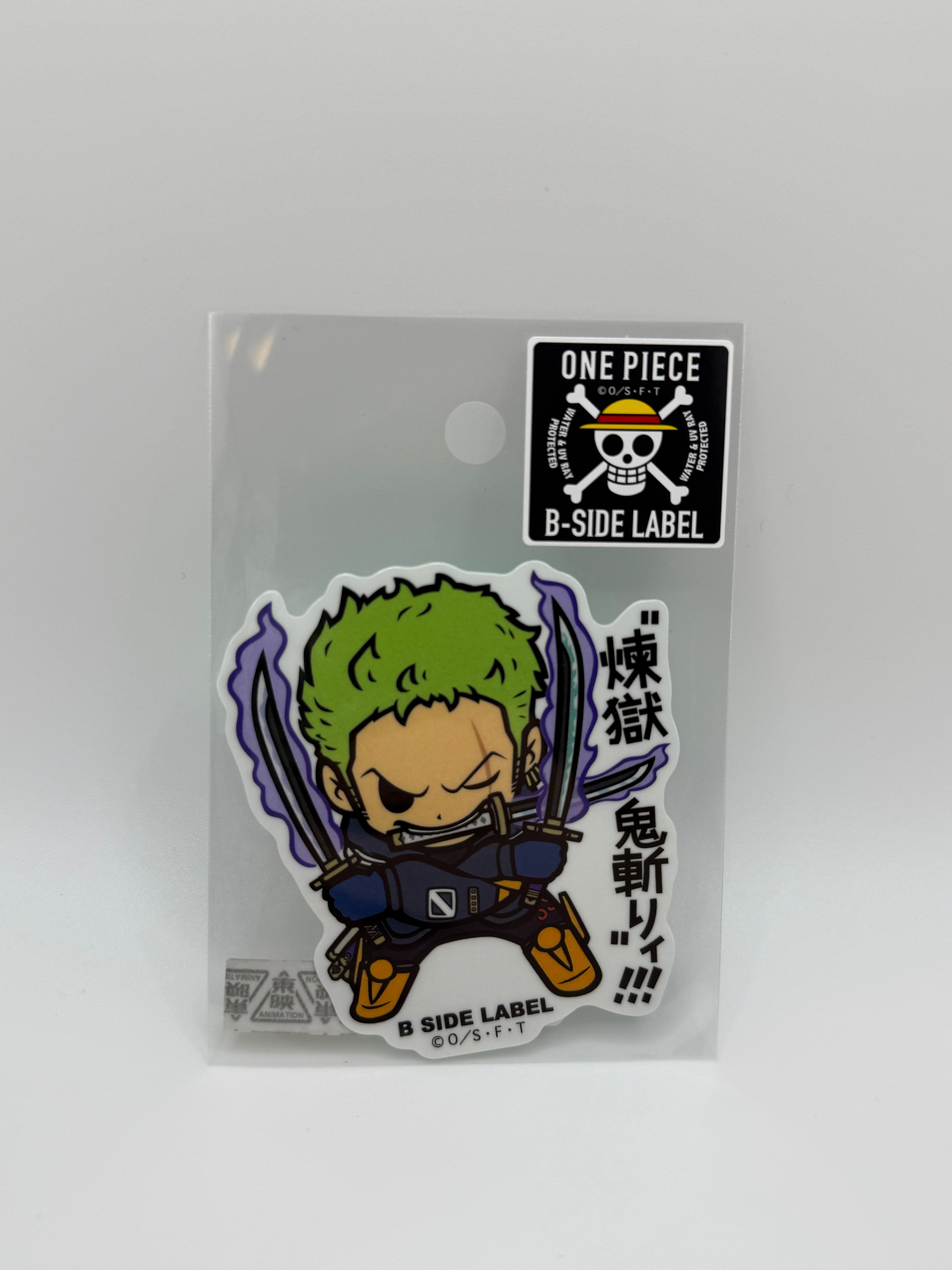 B-Side Label Sticker - One Piece - Zoro Egghead - 2025 Waterproof