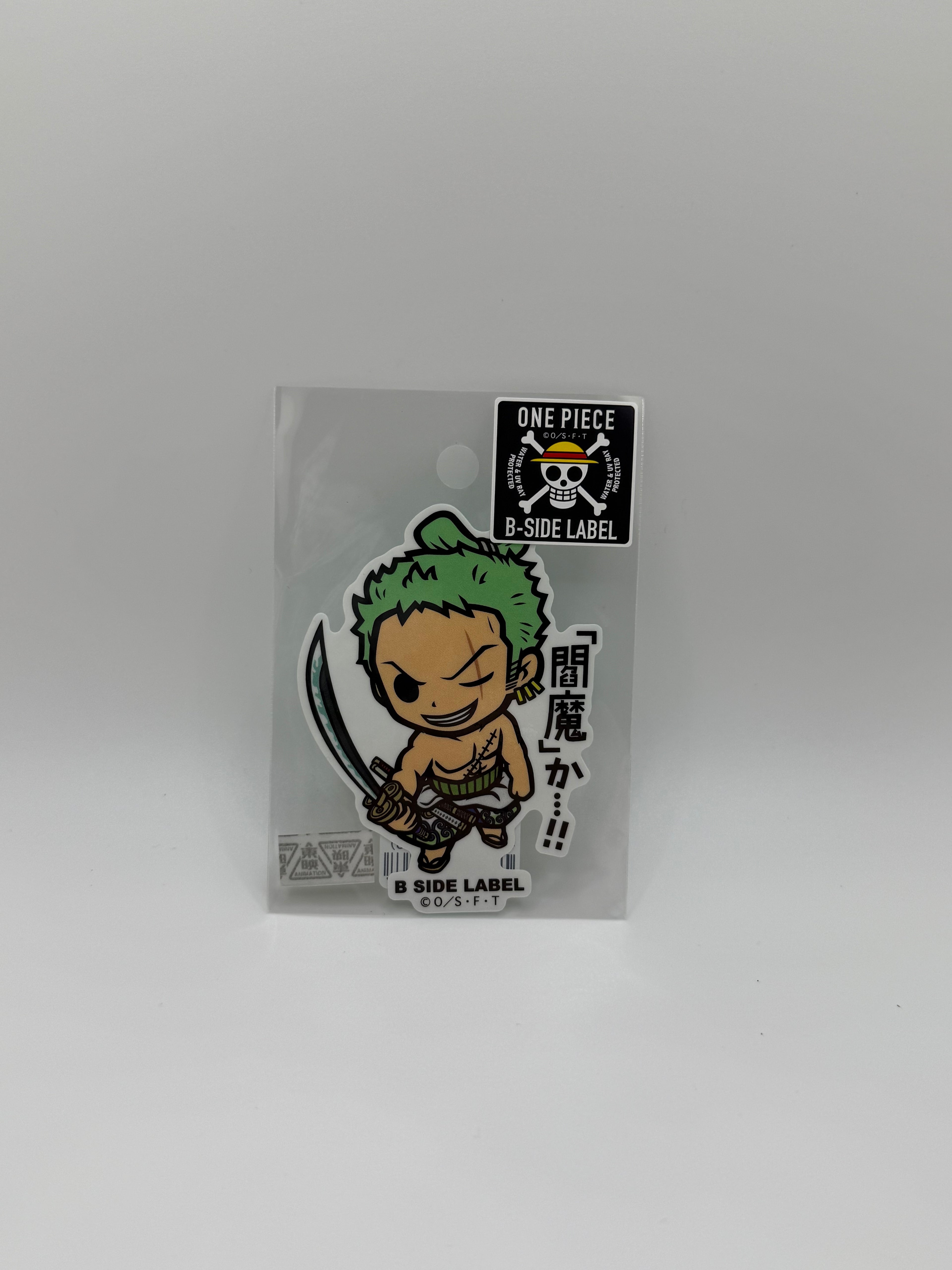 B-Side Label Sticker - One Piece - Zoro - 2025 Waterproof