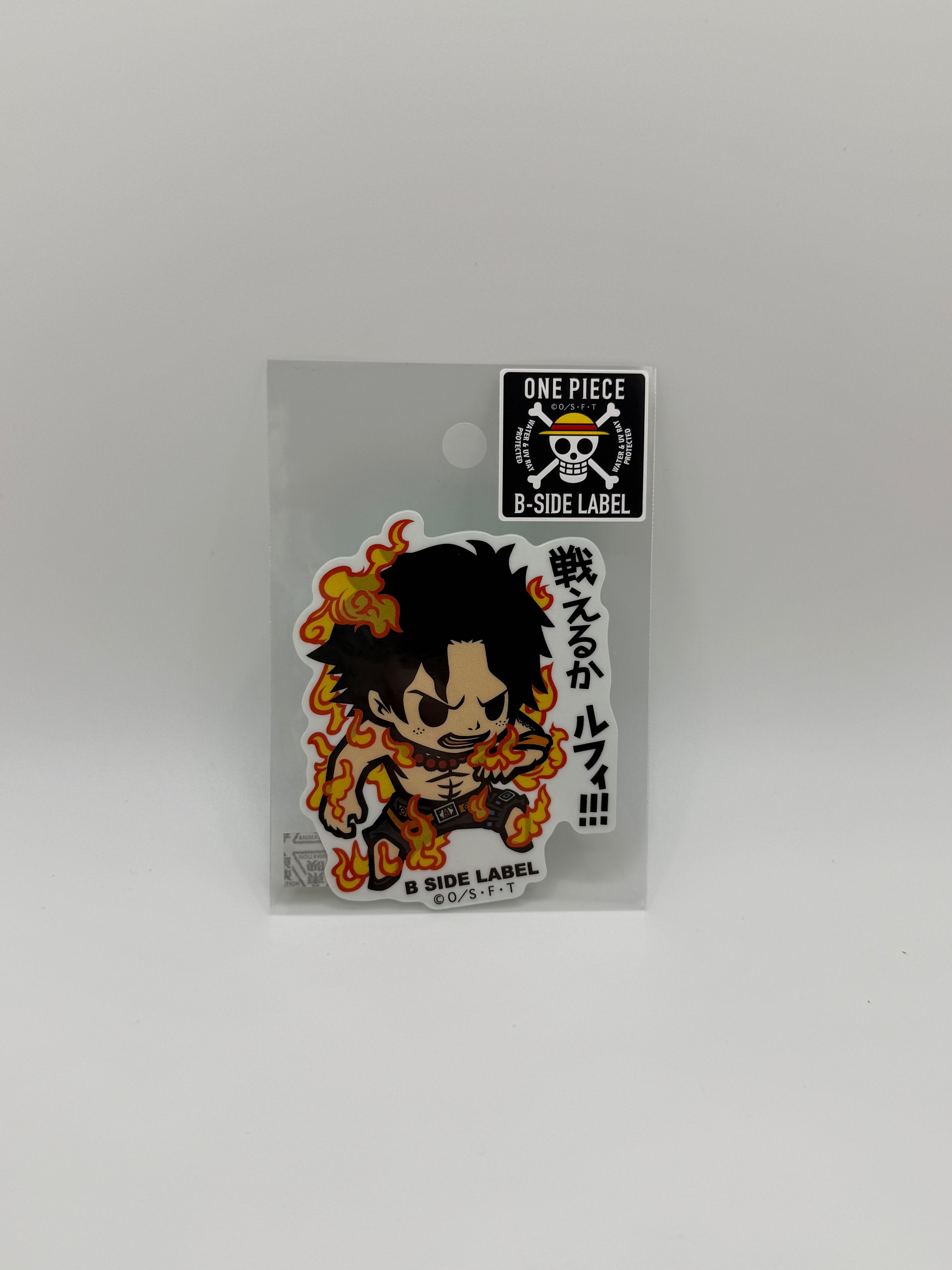 B-Side Label Sticker - One Piece - Ace - 2025 Waterproof