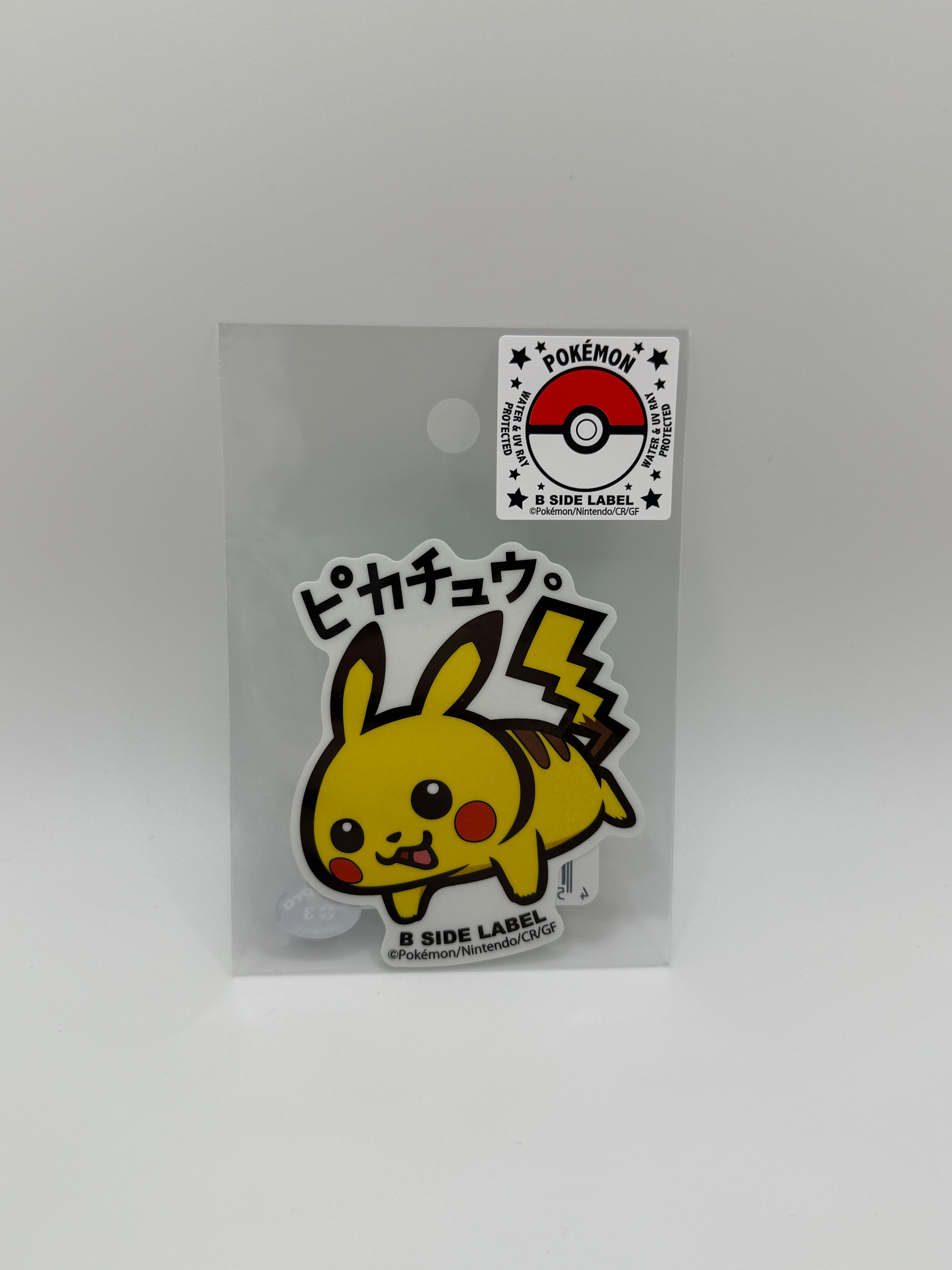 B-Side Label Sticker - Pokemon - Pikachu - 2025 Waterproof